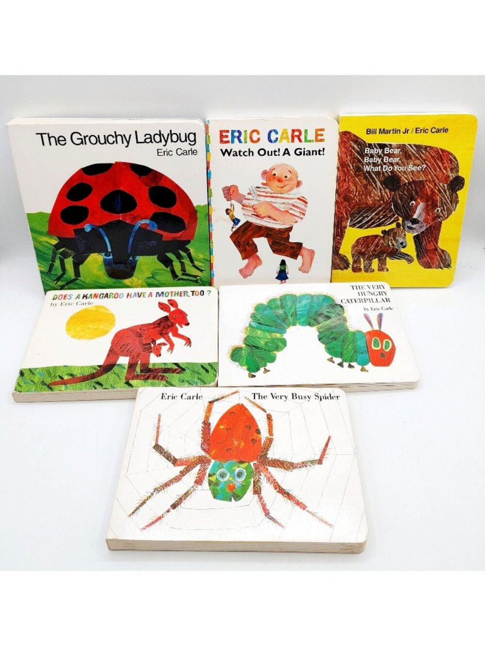 Lot of 6 Eric Carle Board Books for Children's/ Kids/ Toddler
